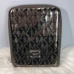 MICHAEL KORS MK Greyish Gold Patent IPad Case 8x10